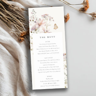 Lilac Fleur sauvage Fern Mariage Botanique Carte M