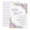 Lilac Floral Baby Shower Invitation