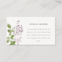 Lilac Floral Garden Display Shower Baby Shower