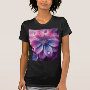 Lilac Floral Purple and Pink T-Shirt