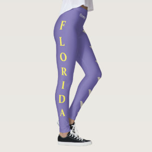 Lilac Florida State Flower Orange Blossom Leggings