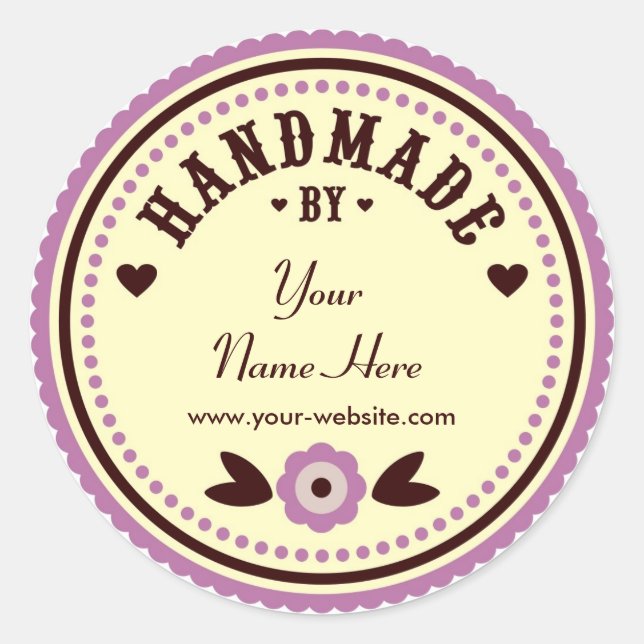 Lilac Flower Handmade By Personalized Stickers (Front)