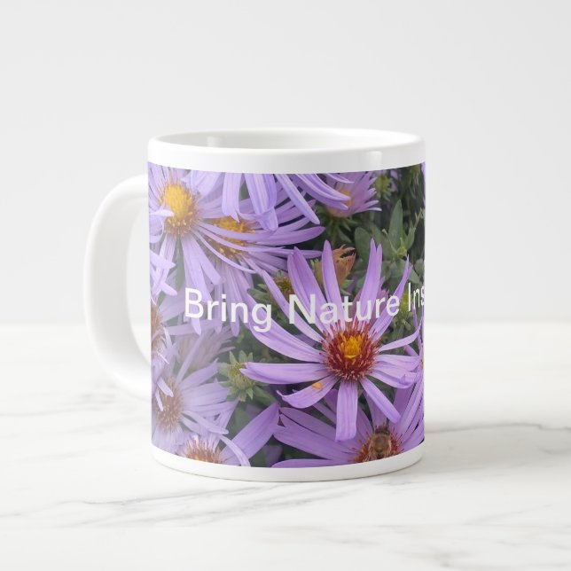 Lilac Flower Jumbo Specialty Mug (Front Left)