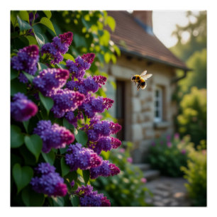 Lilac Flower Poster