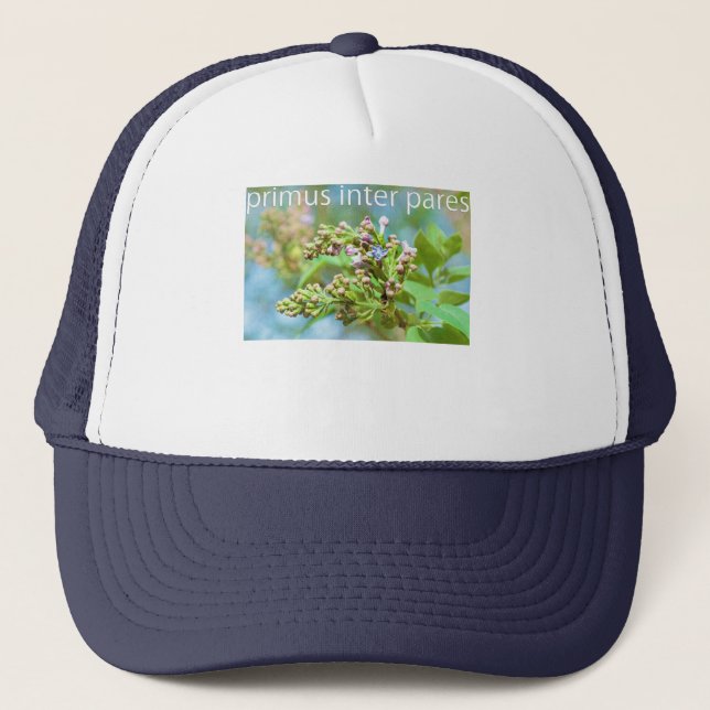 Lilac Flower - Primus Inter Pares Trucker Hat (Front)