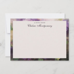 Lilac Flower Vintage Oil Painting Personalized Card