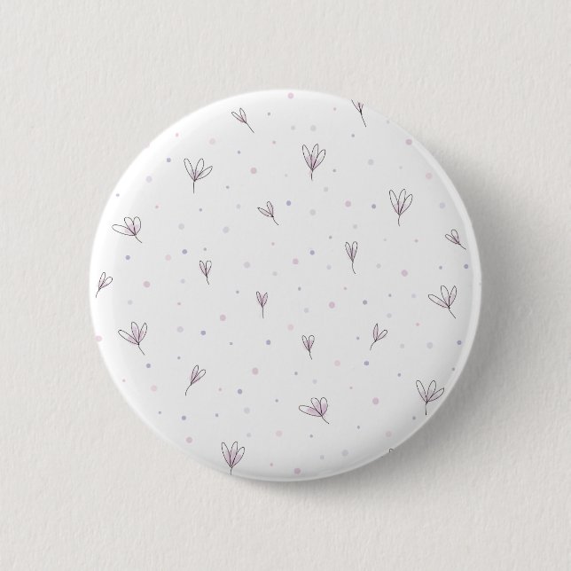 Lilac Flowers 2 Inch Round Button (Front)