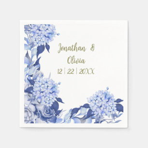 Lilac flowers blooming napkin