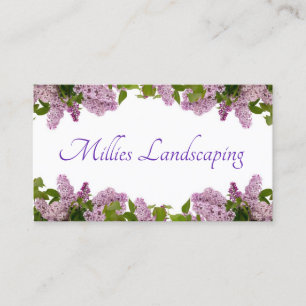 Lilac Flowers Business Card