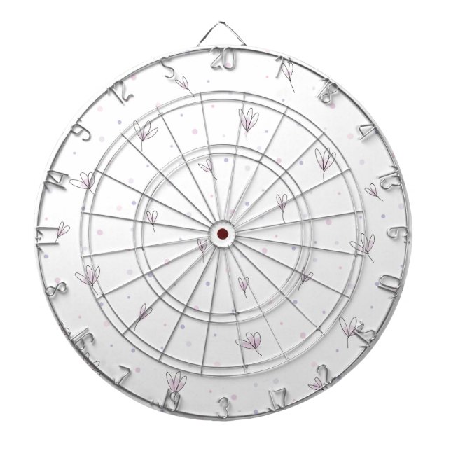 Lilac Flowers Dartboard (Front)