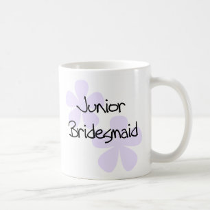 Lilac Flowers Jr. Bridesmaid Coffee Mug
