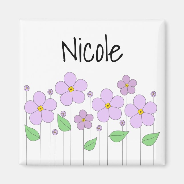 Lilac Flowers Magnet (Front)