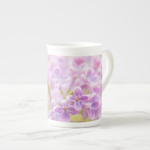 Lilac Flowers Mist Bone China Mug