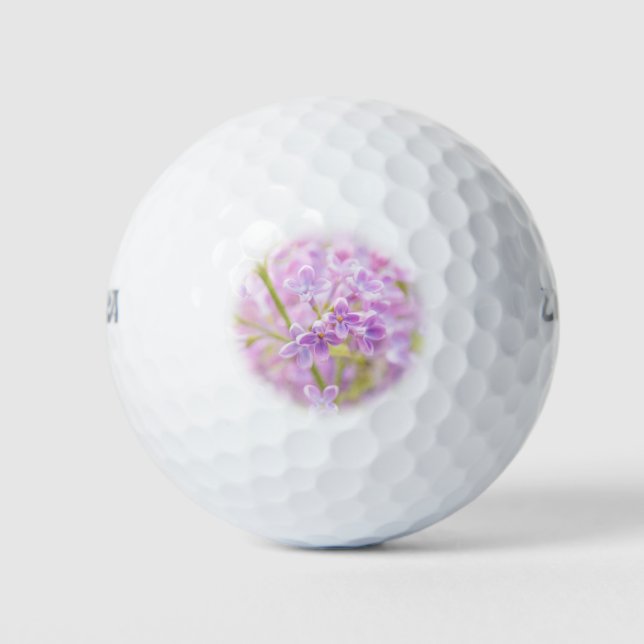 Lilac Flowers Mist Golf Balls (Front)