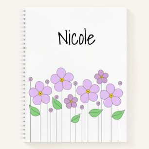 Lilac Flowers Notebook