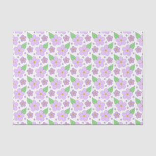 Lilac Flowers Pattern Tissue Paper