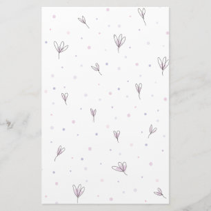 Lilac Flowers Stationery