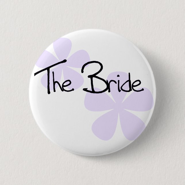 Lilac Flowers The Bride 2 Inch Round Button (Front)