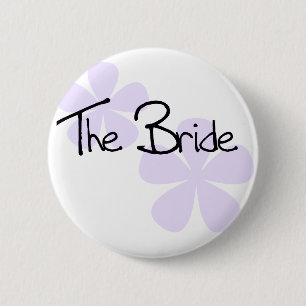 Lilac Flowers The Bride 2 Inch Round Button