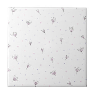 Lilac Flowers Tile