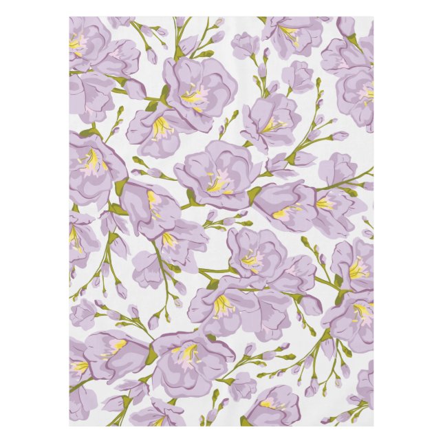 Lilac Freesia Tablecloth (Front)