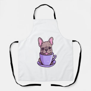 Lilac French Bulldog Apron