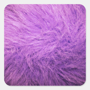 Lilac Fur Square Sticker