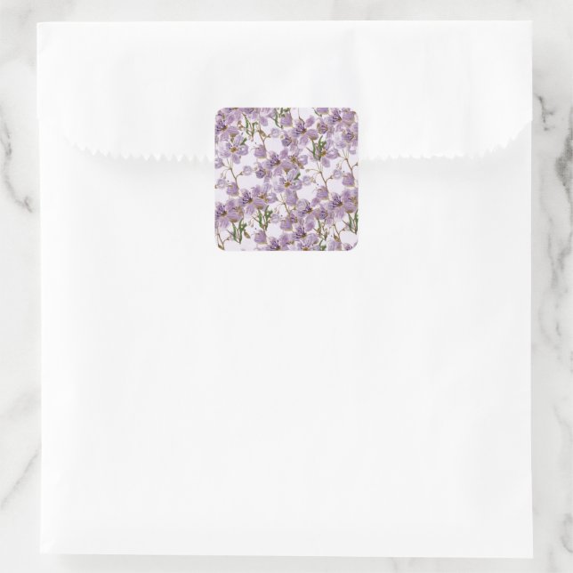 Lilac Garden Floral Decor Sticker (Sac)