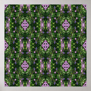 Lilac Garden Houses.. Poster