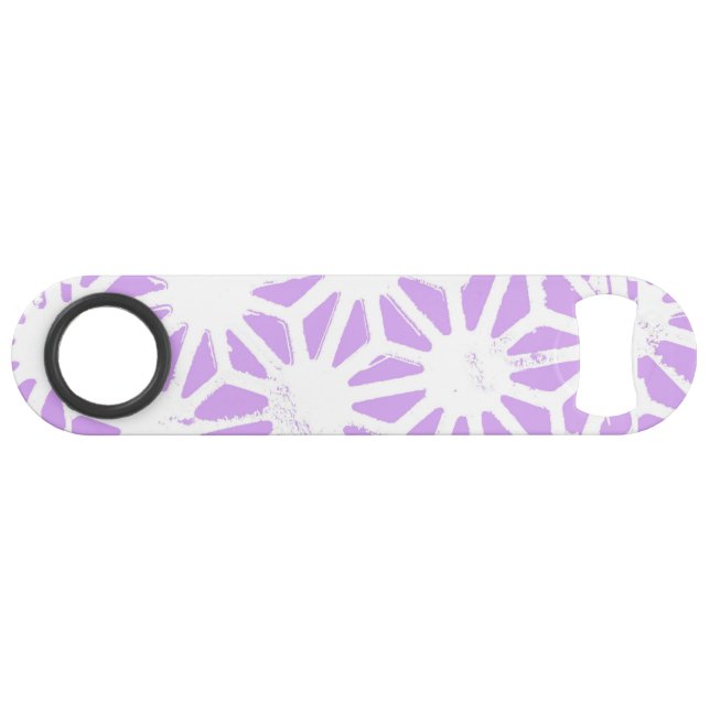 Lilac geometric pattern bar key (Front (Horizontal))