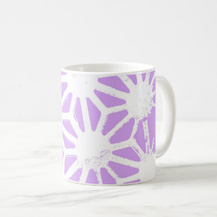 Lilac geometric pattern coffee mug