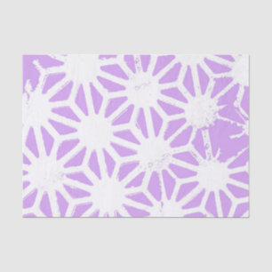 Lilac geometric pattern tissue paper