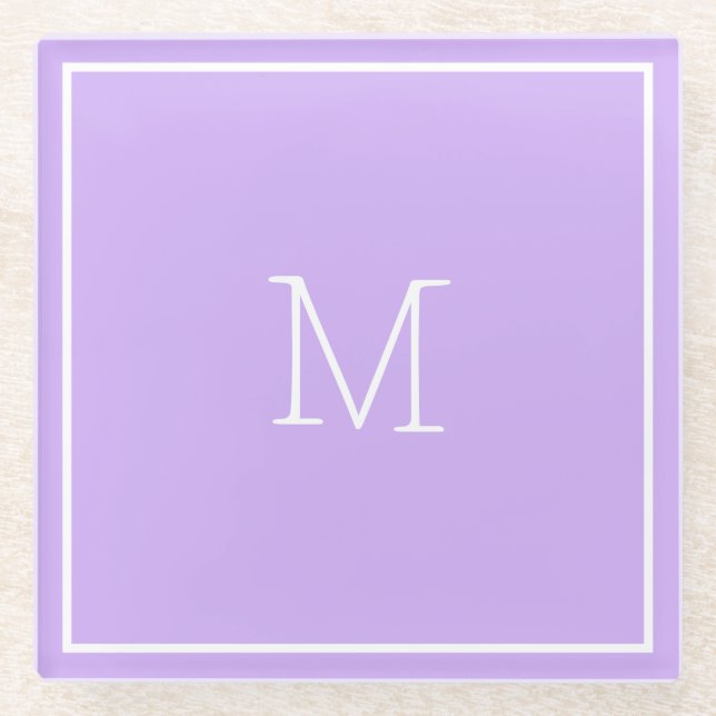 Lilac Glass Coaster (Front)
