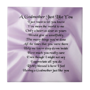 Lilac Godmother Poem Tile