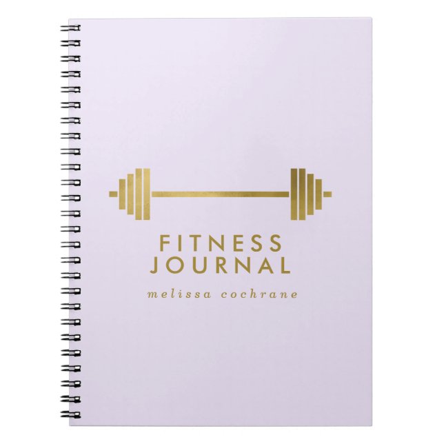 Lilac & Gold Journal de conditionnement physique p (Devant)