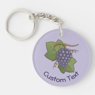 Lilac Grapes Keychain