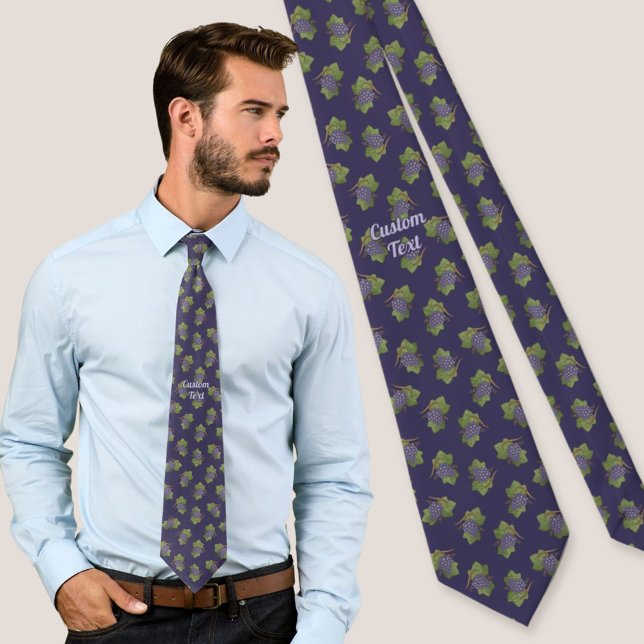 Lilac Grapes Pattern Tie (Creator Uploaded)