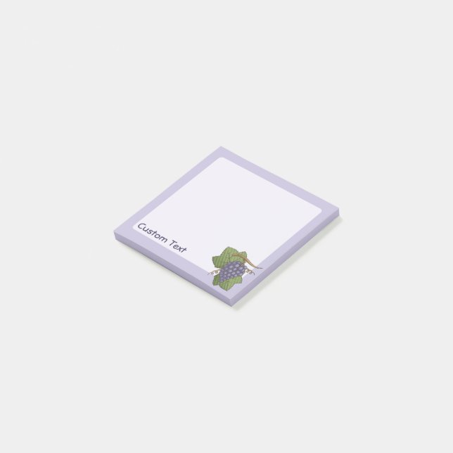 Lilac Grapes Post-it Notes (Angled)