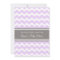 Lilac Grey Chevron Custom Baby Shower Invitations