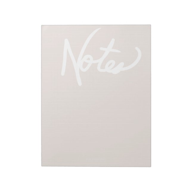 Lilac Grey Notepad (Lined) (Rotated)