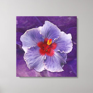 Lilac Hibiscus Canvas Print
