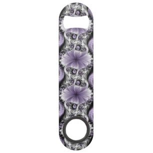 Lilac Illusion Abstract Floral Fractal Art Fantasy Bar Key