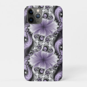 Lilac Illusion Abstract Floral Fractal Art Fantasy iPhone 11 Pro Case