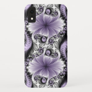 Lilac Illusion Abstract Floral Fractal Art Fantasy iPhone XR Case
