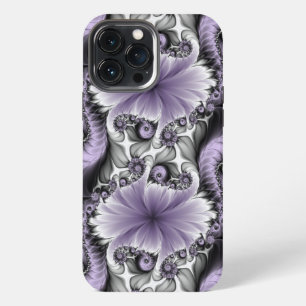 Lilac Illusion Abstract Floral Fractal Art Fantasy iPhone 13 Pro Max Case
