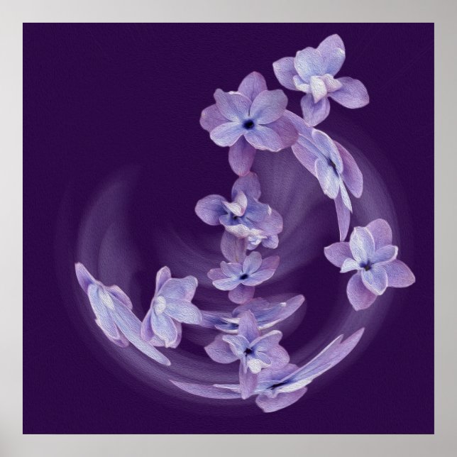 Lilac in circle poster (Front)