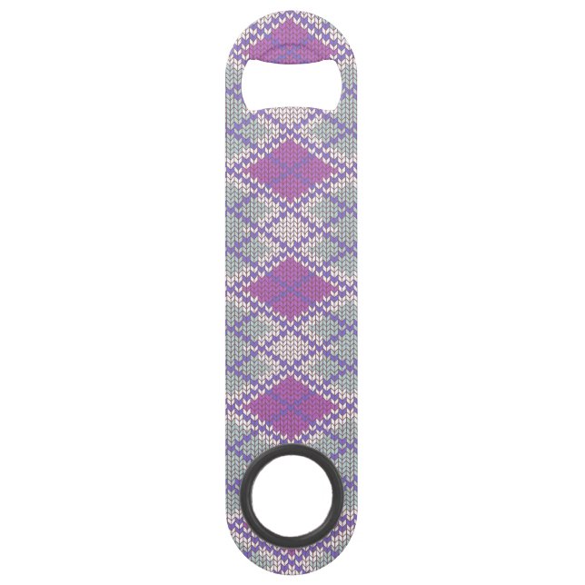 LILAC JACQUARD KNIT Speed Bottle Opener (Devant)