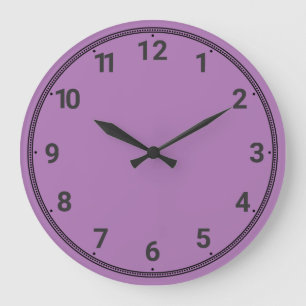 Lilac Large Clock