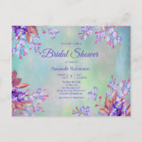 Lilac Lavender Flower Bridal Shower