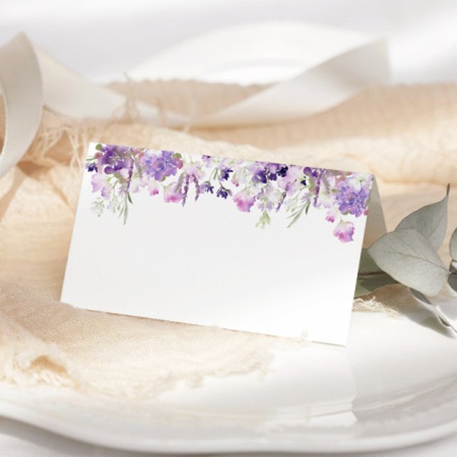 Lilac lavender mariage cartes de place (Créateur téléchargé)